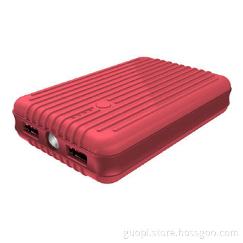 12,000mAh Two-port Power Bank with LED Torch